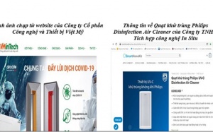 Cẩn trọng khi mua sản phẩm bị 'thổi phồng' khả năng ngăn ngừa, diệt COVID-19