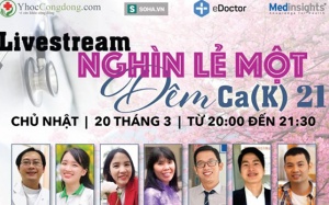 Livestream Nghìn lẻ một đêm Ca (K) lần 21: Phục hồi chức năng cho bệnh nhân ung thư