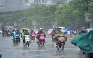 Cảnh báo mưa đá, gió giật mạnh ở Bắc Bộ, Trung Bộ ngày cuối tuần