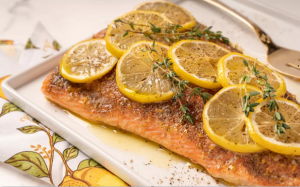 Cách làm cá hồi nướng tiêu chanh ngon khó cưỡng