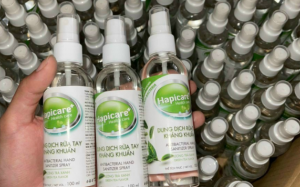 Thu hồi trên toàn quốc lô Dung dịch rửa tay kháng khuẩn HAPPICARE+ kém chất lượng