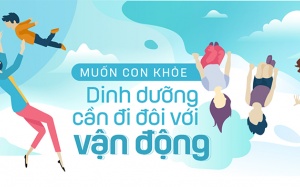 Muốn con khỏe: Dinh dưỡng cần đi đôi với vận động