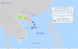 Bão số 2 Mulan mạnh thêm, Bắc Bộ mưa to từ đêm nay