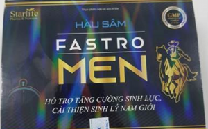 Cảnh báo thực phẩm tăng cường sinh lý nam HÀU SÂM FASTRO MEN chứa chất cấm