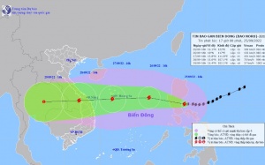 Siêu bão Noru liên tục mạnh lên, dự báo sẽ đổ bộ vào Trung bộ 
