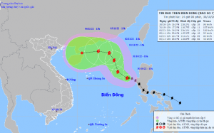 Đất liền nhiều nơi ngày nắng, Biển Đông có bão số 7 mạnh dần
