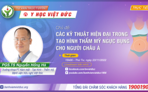 Bệnh viện Việt Đức tư vấn trực tuyến về kỹ thuật thẩm mỹ ngực bụng