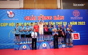 Bế mạc Giải bóng bàn Cúp Hội Nhà báo Việt Nam lần thứ XV - năm 2022