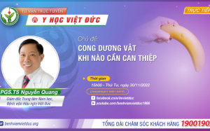 Bệnh viện Việt Đức tư vấn trực tuyến chủ đề cong dương vật