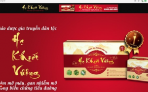 Cảnh báo: Thực phẩm bảo vệ sức khỏe Hạ Khiết Vương vi phạm quảng cáo