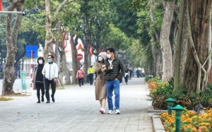 Bắc Bộ trời rét, trưa chiều trời nắng; Nam Bộ ngày nắng