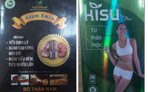 Cảnh báo 2 sản phẩm bổ thận nam và giảm cân trà xanh chứa chất cấm