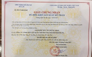 Thu hồi toàn quốc hơn 30 mỹ phẩm do Công ty Nguyễn Hoàng Na sản xuất