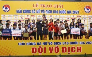 Hòa Thái Nguyên T&T, Hà Nam vô địch Giải Bóng đá U16 nữ Quốc gia 2023