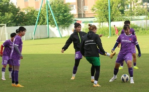 ĐT nữ Việt Nam tập trung chuẩn bị đá vòng loại Olympic 2024