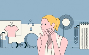 Tại sao đổ mồ hôi nhiều có thể gây mụn?