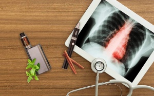 Tinh dầu thuốc lá điện tử dạng vape vị bạc hà nguy hại với phổi