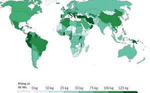 Xếp hạng các nước ăn nhiều trái cây nhất thế giới