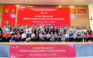 Gặp mặt nguyên Cán bộ chủ chốt và Câu lạc bộ Lửa xưa Hội máu