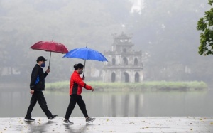 Bắc Bộ mưa phùn và sương mù sáng sớm, nhiệt độ tăng nhẹ