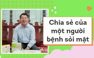 Kiên trì dùng sản phẩm hỗ trợ, tan được viên sỏi mật 6,3mm