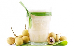 Trà sữa dừa long nhãn giải nhiệt cho ngày nóng nực