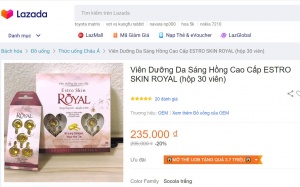 Một lô Estro Skin Royal chăm sóc da bị thu hồi do không đạt chất lượng
