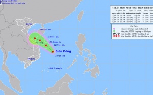Biển Đông đón áp thấp nhiệt đới, đất liền nhiều nơi mưa lớn