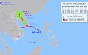 Bão số 2 có thể đổ bộ vào Bắc Bộ