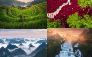 Ngắm vẻ đẹp kỳ diệu từ trên cao của Việt Nam qua bộ ảnh trên báo Anh