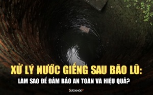Bộ Y tế hướng dẫn cách xử lý nước giếng sau mùa bão lũ 