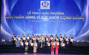 Danh sách sản phẩm đạt giải tại Lễ trao giải Sản phẩm Vàng vì Sức khoẻ cộng đồng năm 2025