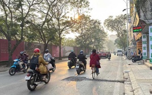 Hà nội sáng sớm sương mù nhẹ, nhiệt độ thấp nhất 10 độ C