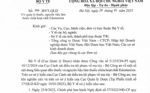Quản lý chặt chẽ thuốc, nguyên liệu làm thuốc chứa hoạt chất Esketamine