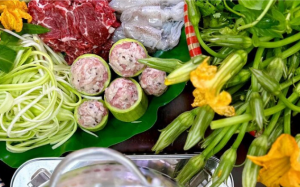 “Đổi gió” ngày Tết cùng món lẩu tôm bầu thanh đạm