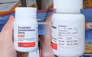 Cảnh báo thuốc trị hen phế quản Theophylin 200mg giả đang lưu hành 