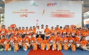 Sắc cam rực rỡ tại lễ ra mắt Liên minh CLB Pickleball và Giải Vinalink Heritage Open Cup 2025