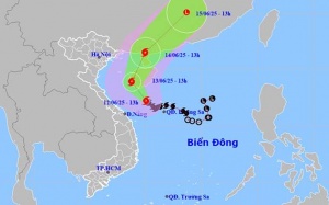Mưa lớn diện rộng do hoàn lưu bão số 1