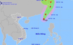 Tin mới về bão số 2 trên Biển Đông