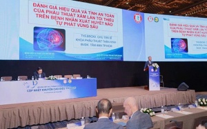 Phương pháp phẫu thuật xâm lấn tối thiểu điều trị xuất huyết não vùng sâu