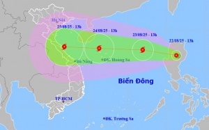 Áp thấp nhiệt đới khả năng mạnh lên thành bão, gây mưa lớn nhiều nơi