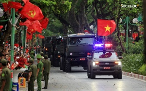 Cận cảnh dàn khí tài 'khủng' trên đường Thanh Niên trong buổi hợp luyện A80 lần 2