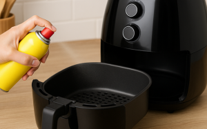 Đừng dùng dầu ăn dạng xịt với nồi chiên không dầu