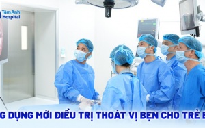Ứng dụng mới điều trị thoát vị bẹn cho trẻ em