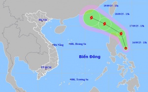 Biển Đông đón áp thấp, đất liền mưa dông nhiều nơi 