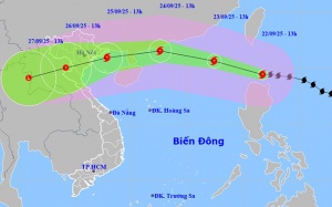 Tối nay siêu bão Ragasa vào biển Đông với cường độ cực đại cấp 17