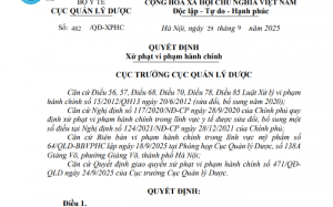 Công ty TNHH Phát Anh Minh bị phạt 145 triệu đồng, buộc tiêu hủy 25 sản phẩm