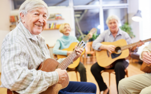 Lợi ích của việc chơi nhạc cụ ở tuối xế chiều