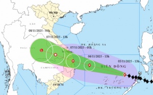 Bắc Bộ nhiệt độ tăng nhẹ, bão Kalmaegi đã vào Biển Đông