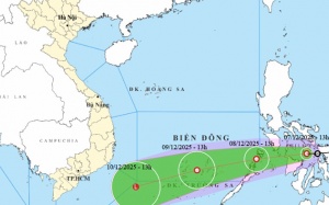Áp thấp nhiệt đới gần biển Đông, Bắc Bộ đêm và sáng trời rét